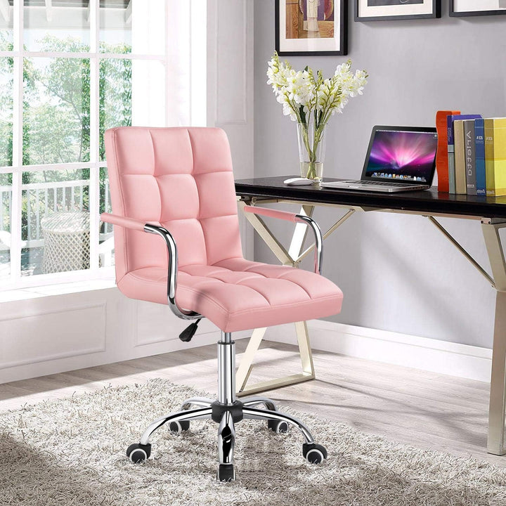 Yaheetech Bürostuhl ergonomischer Schreibtischstuhl Drehstuhl Drehocker Arbeitshocker mit abnehmbare