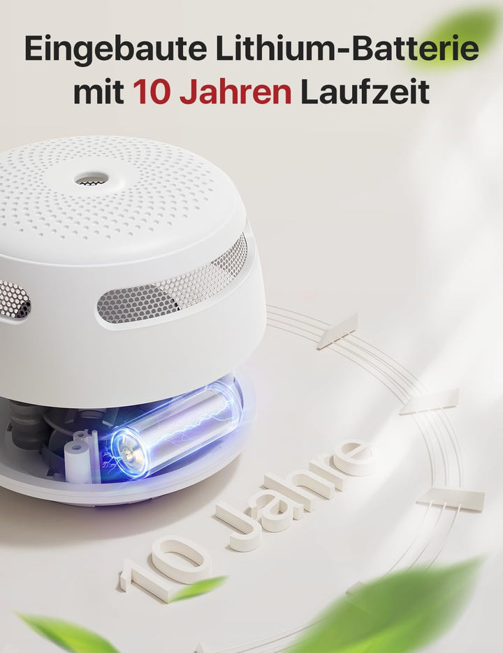 X-Sense Rauchmelder Mini Feuermelder mit 10 Jahren Batterielaufzeit, TÜV und EN14604 Zertifizierter