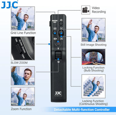 JJC Kamerastativ-Fernbedienung für Sony A7IV A7R IV A7S A7 III II A1 FDR-AX53 HDR-CX405 CX240, Unive