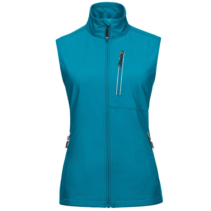 33,000ft Damen Leichte Laufweste Outdoor Softshell Weste Frau Ärmellose Jacke Winddichte Wasserdicht