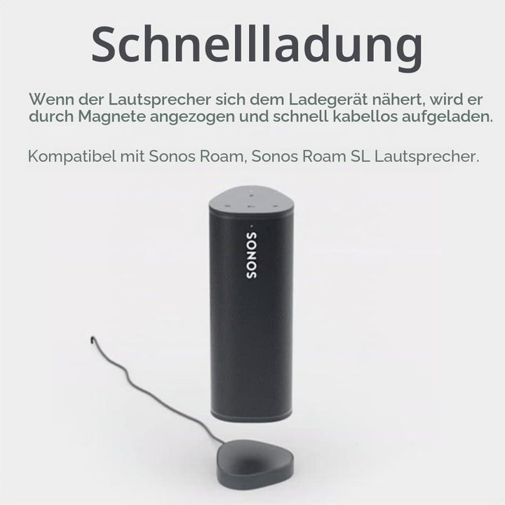Enjoy-Unique Drahtlose Ladestation Magnetisches Ladepad Kompatibel mit Sonos Roam, Roam SL Lautsprec