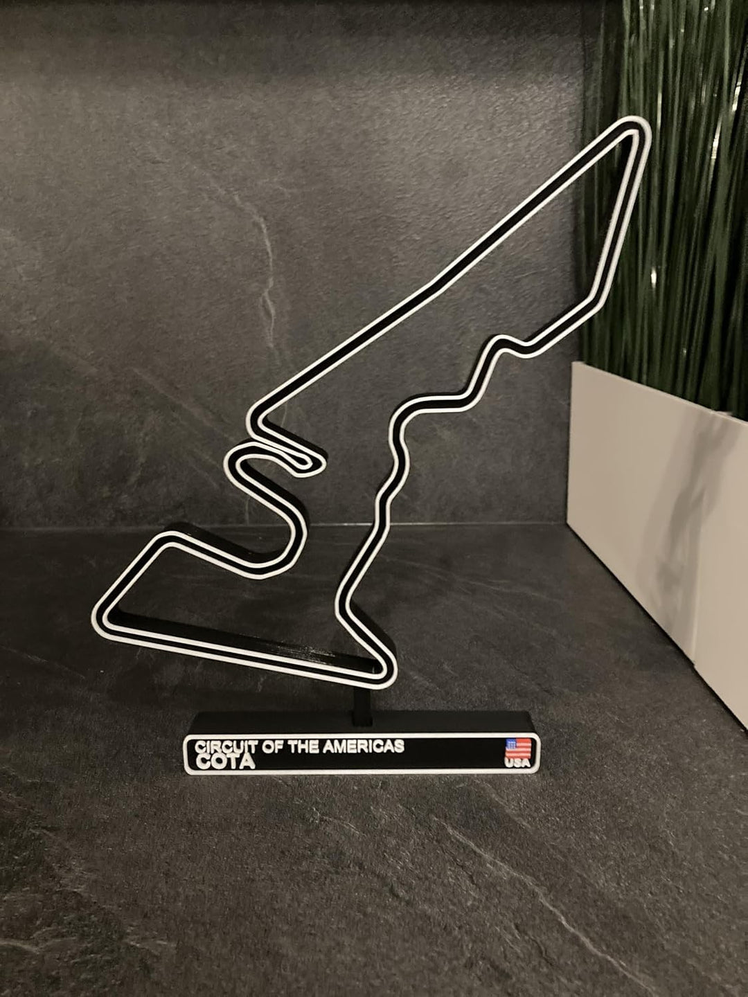 COTA Rennbahn, 3D-Modellbau der F1-Rennbahn, Auto-Dekoration