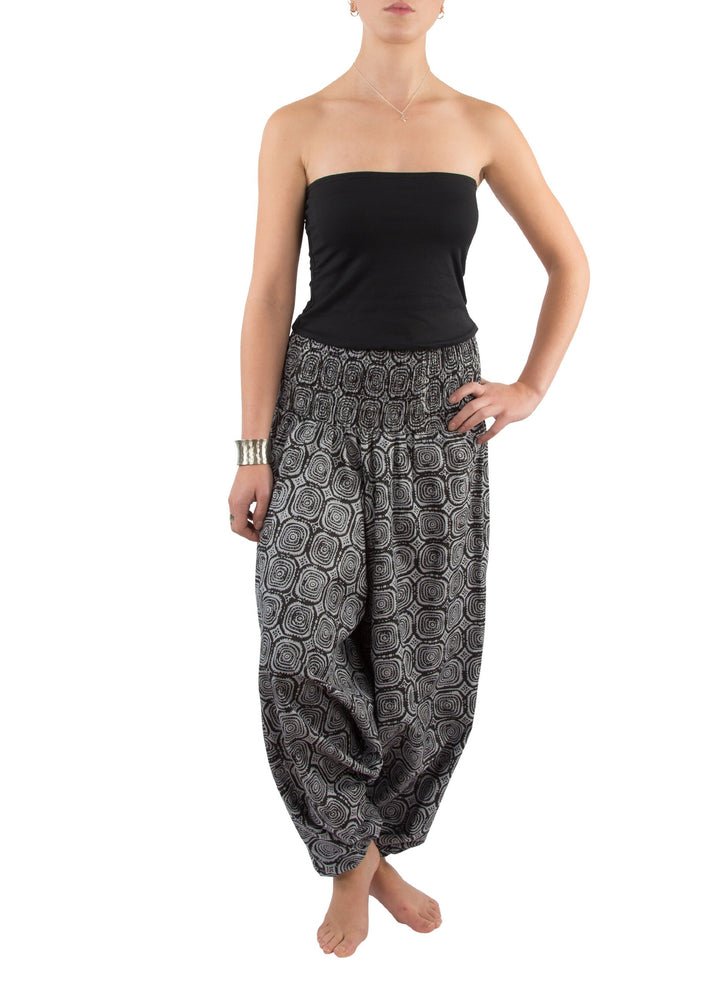 likemary Petite Jumpsuit Damen Sommer - 2-in-1 Haremshose aus Baumwolle - Capri 3/4 Overall mit Tasc