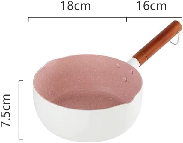 Milchtopf, Antihaftbeschichteter Topf im Japanischen Stil mit Ausgiessern Nudelsuppentopf für das Re