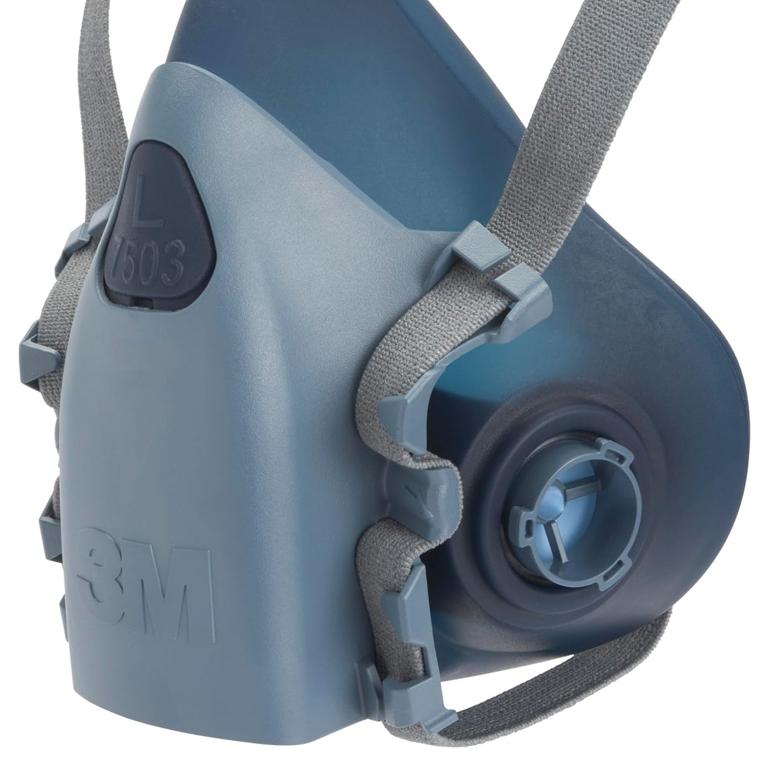 3M Gase-&amp; Dämpfe-Maskenset mit 1 Stück 7503 Halbmaske (Grösse L), 2 Stück 6055 A2 Gasfilter, 4 Stück