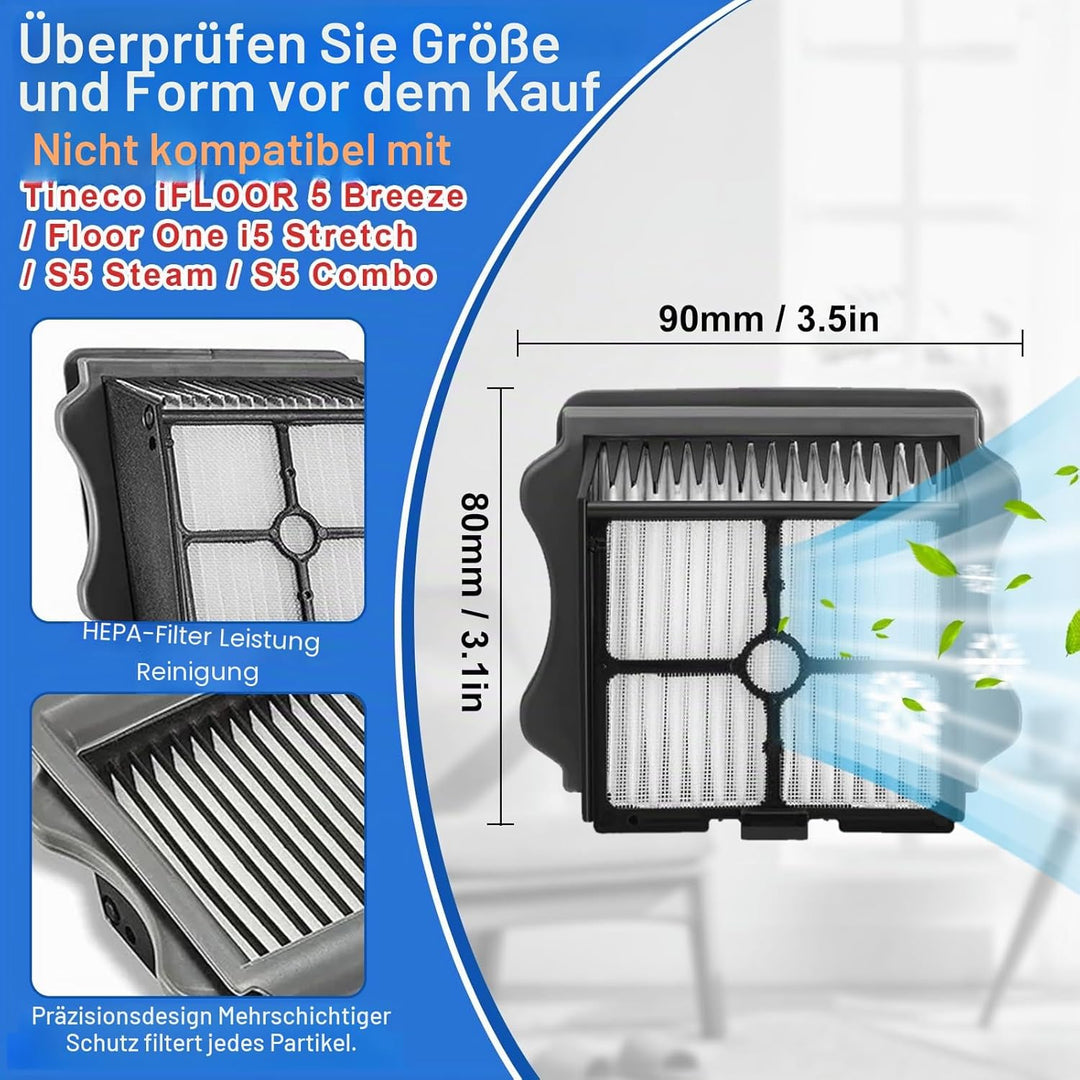 Fixbetter Zubehörset für Tineco Floor One S5 / S5 Pro / S5 Pro 2 / S5 Extreme Nass-Trocken All-in-On