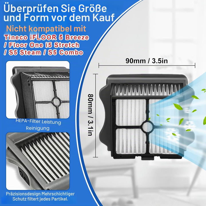 Fixbetter Zubehörset für Tineco Floor One S5 / S5 Pro / S5 Pro 2 / S5 Extreme Nass-Trocken All-in-On