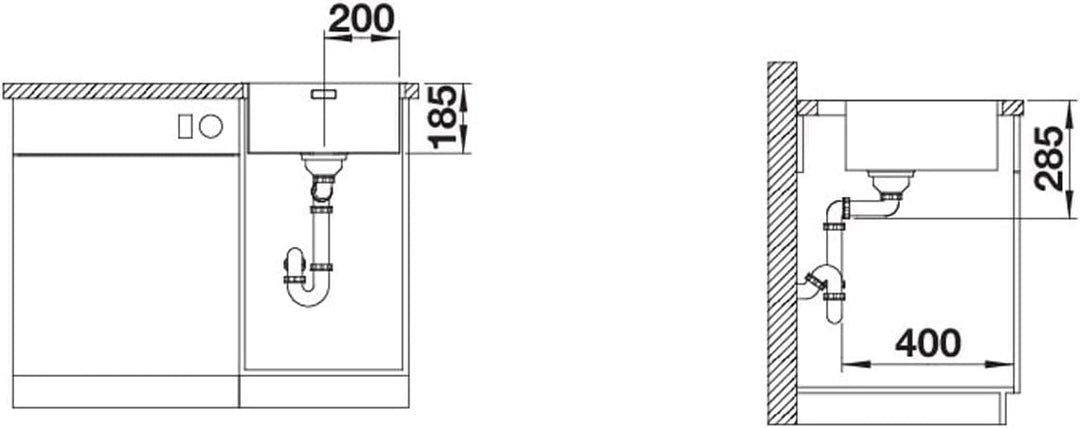 BLANCO SOLIS 400-IF/A | Edelstahl | Einbauart: Einbau von Oben & Flächenbündig | mit Ablauffernbedie