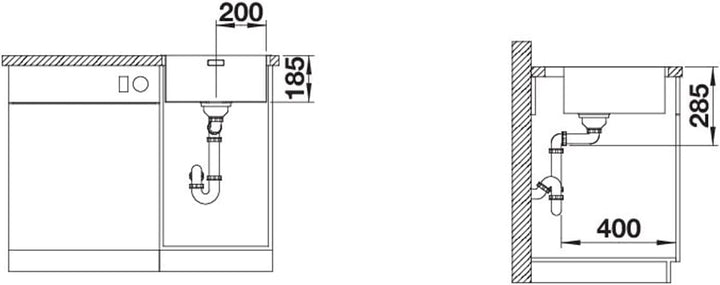 BLANCO SOLIS 400-IF/A | Edelstahl | Einbauart: Einbau von Oben & Flächenbündig | mit Ablauffernbedie