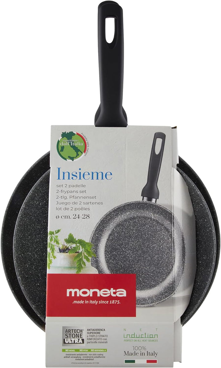 Moneta Bratpfannen-Set 24-28 cm auch Induktion