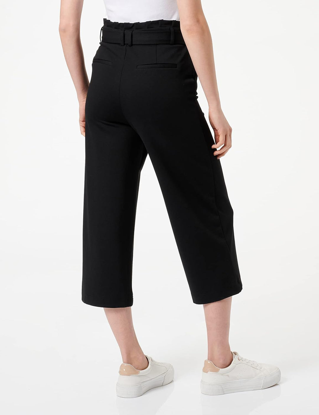 ONLY Damen Onlpoptrash Easy Paperbag Culotte Pnt T Shirt, Schwarz, S EU