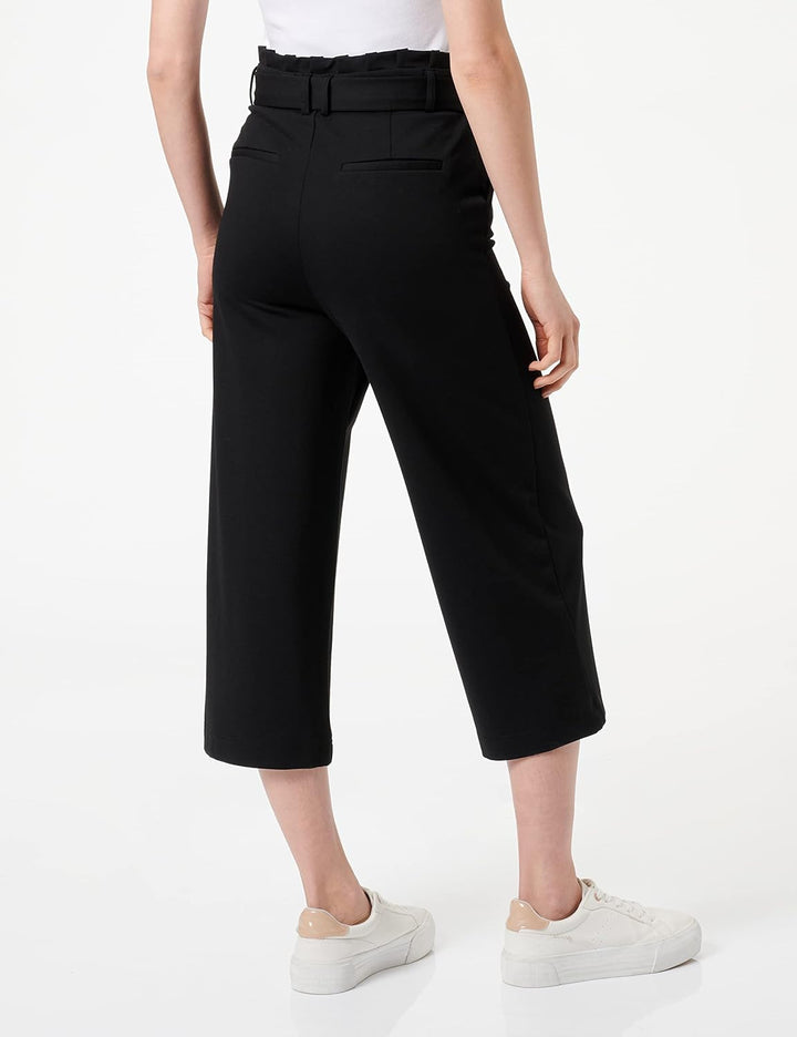 ONLY Damen Onlpoptrash Easy Paperbag Culotte Pnt T Shirt, Schwarz, S EU
