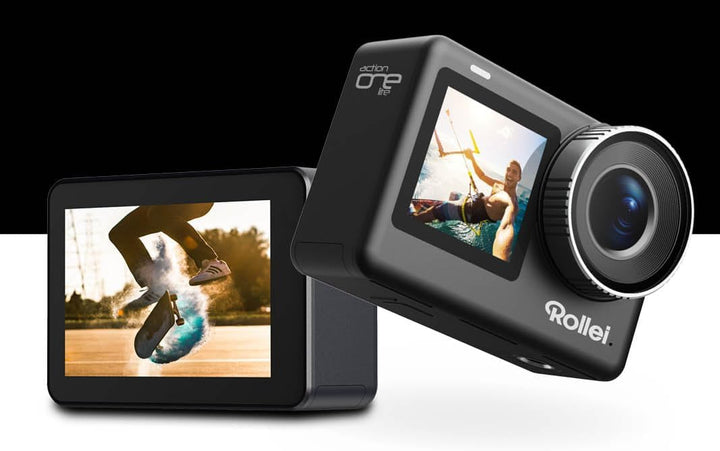 Rollei Action One Lite: Deine Action, Deine Perfektion! Erfasse 4K-Video, 20MP-Fotos mit 2 Displays,