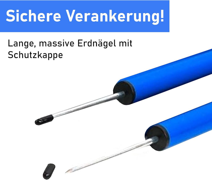 Hunde Agility‑Set 12Slalom‑Stangen, wetterfestes Slalom‑Set für Hundesport und Fussball, Agility‑Tra