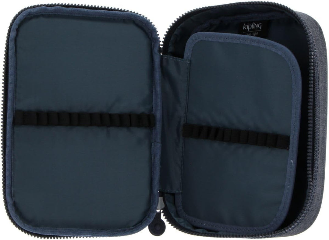 Kipling 100 PENS, Grosses Federmäppchen für bis zu 100 Stifte, 21 cm, 1.5 L, Marine Nary Marine Navy