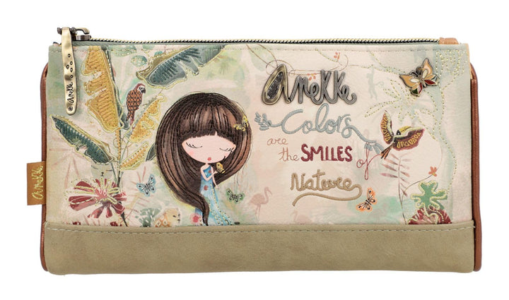 Anekke Weiche Brieftasche 36709-907 Mehrfarbig, 18 x 10 x 3, Damen WEIssE BRIEFSCHACHTEL, bunt, Einh