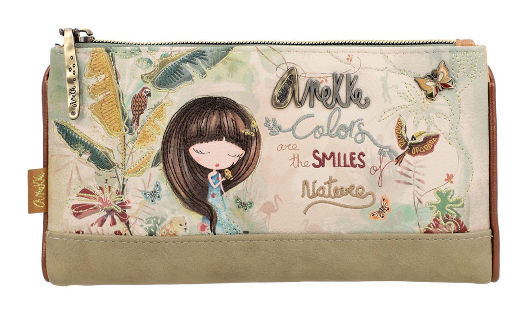 Anekke Weiche Brieftasche 36709-907 Mehrfarbig, 18 x 10 x 3, Damen WEIssE BRIEFSCHACHTEL, bunt, Einh