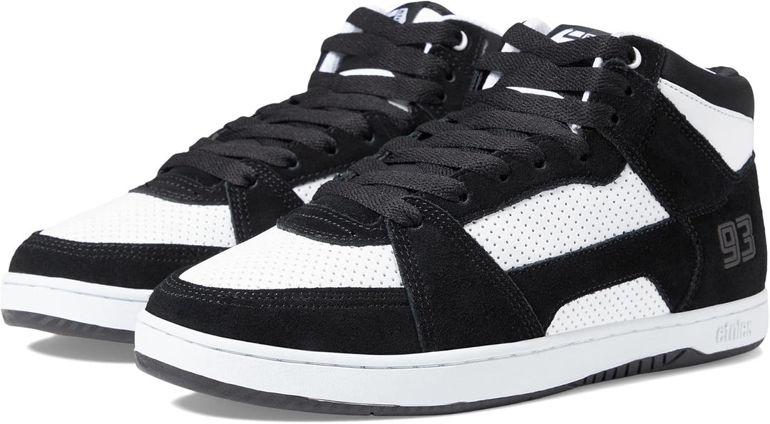 Etnies Herren Mc Rap Hi Top Skate-Schuh 42 EU Schwarz Weiss Weiss, 42 EU Schwarz Wei&amp;