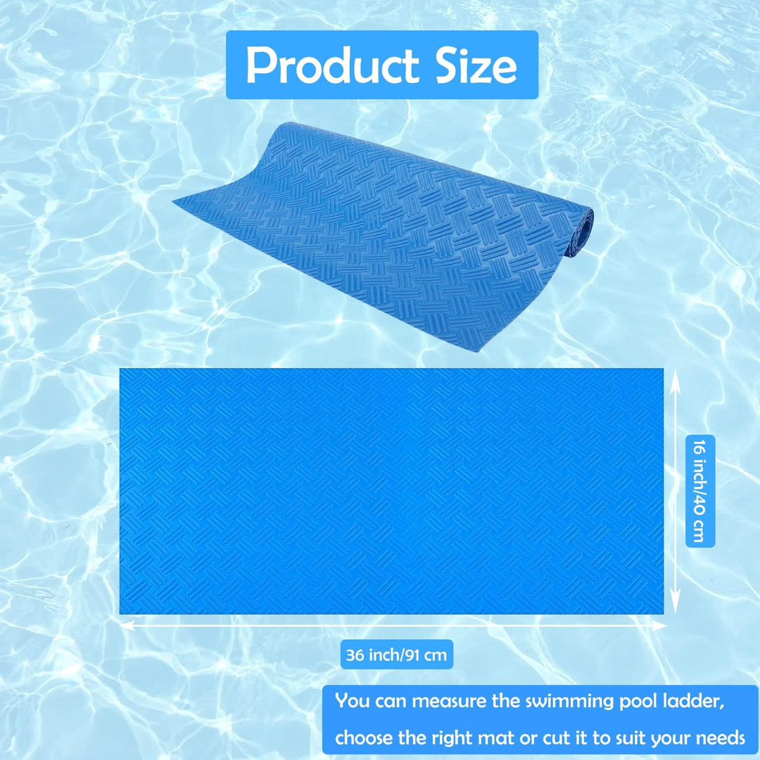 Schwimmbadleitermatte, rutschfeste Matte, Poolfolienschutz, Schwimmbadleiterpolster für Schwimmbadfo