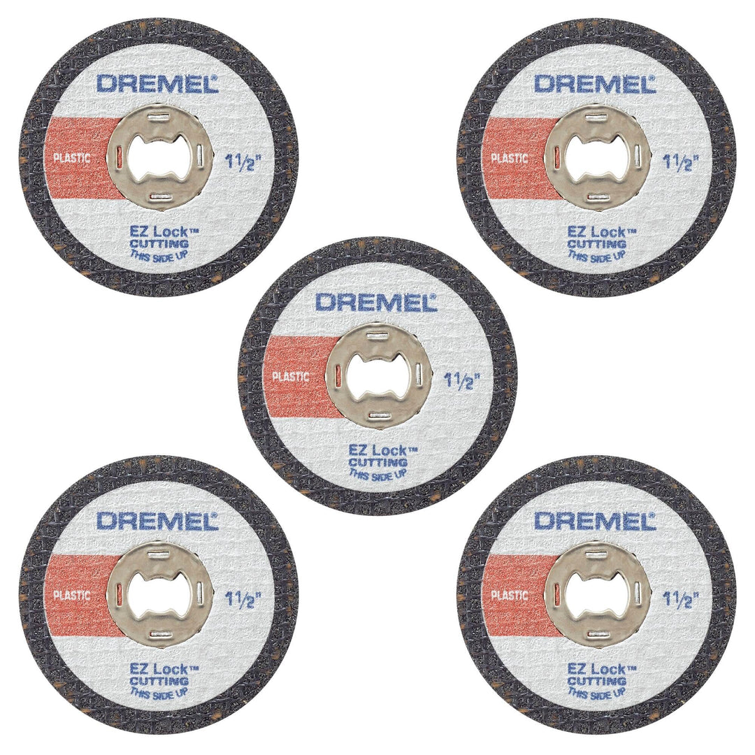 Dremel EZ476 1 1/2 Zoll EZ Lock Rotary Tool Trennscheiben für Kunststoff – 5 Stück Pack of 1, Pack o