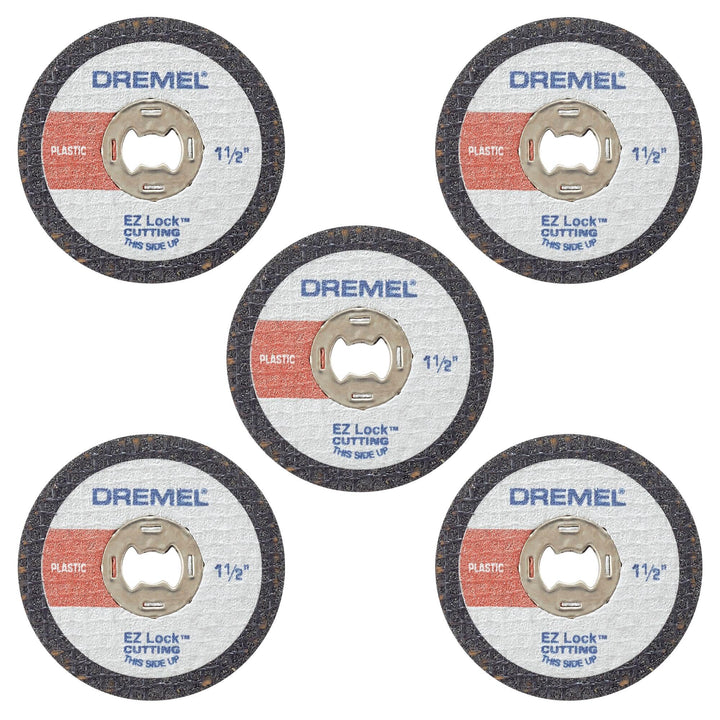 Dremel EZ476 1 1/2 Zoll EZ Lock Rotary Tool Trennscheiben für Kunststoff – 5 Stück Pack of 1, Pack o