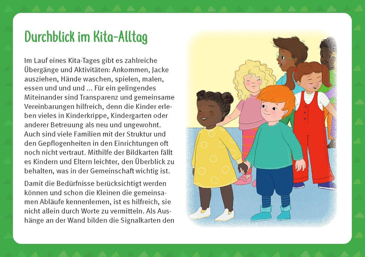 Signalkarten für den Kita-Alltag: 30 Bildkarten für ein gutes Miteinander. Mit Bildern Kita-Regeln f