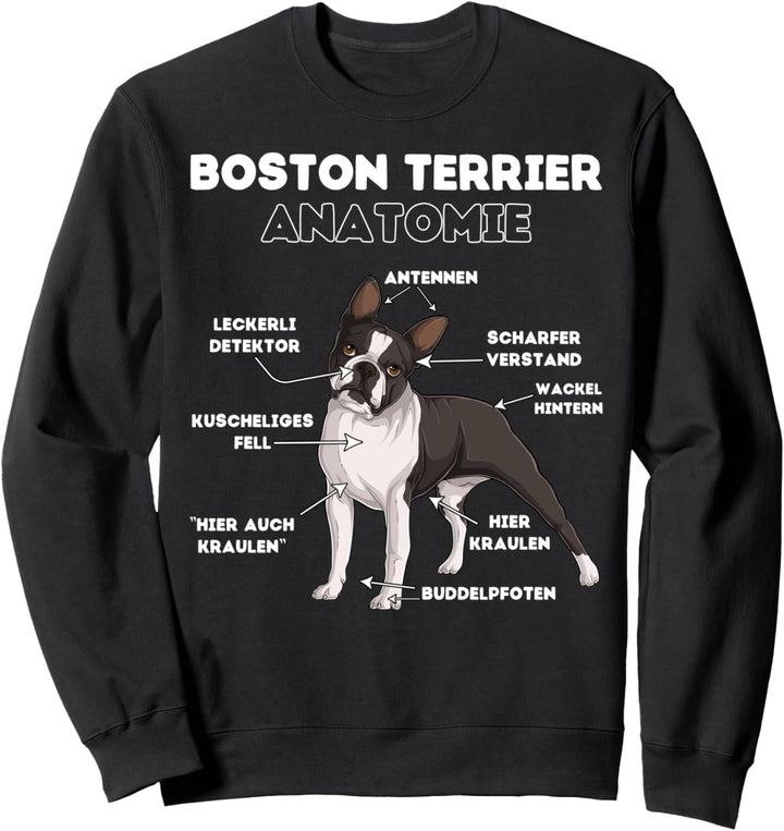 Boston Terrier Anatomie Sweatshirt