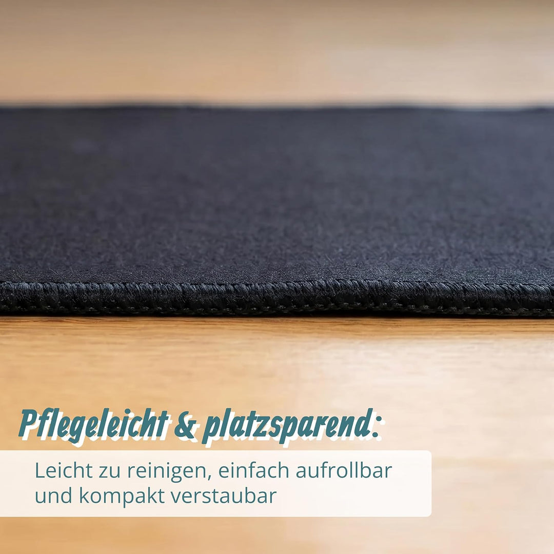 Relaxdays Dartteppich, mit Oche Abwurfline, Dartmatte, BT: 60x260 cm, Farbe | rutschfest, Bodenschut