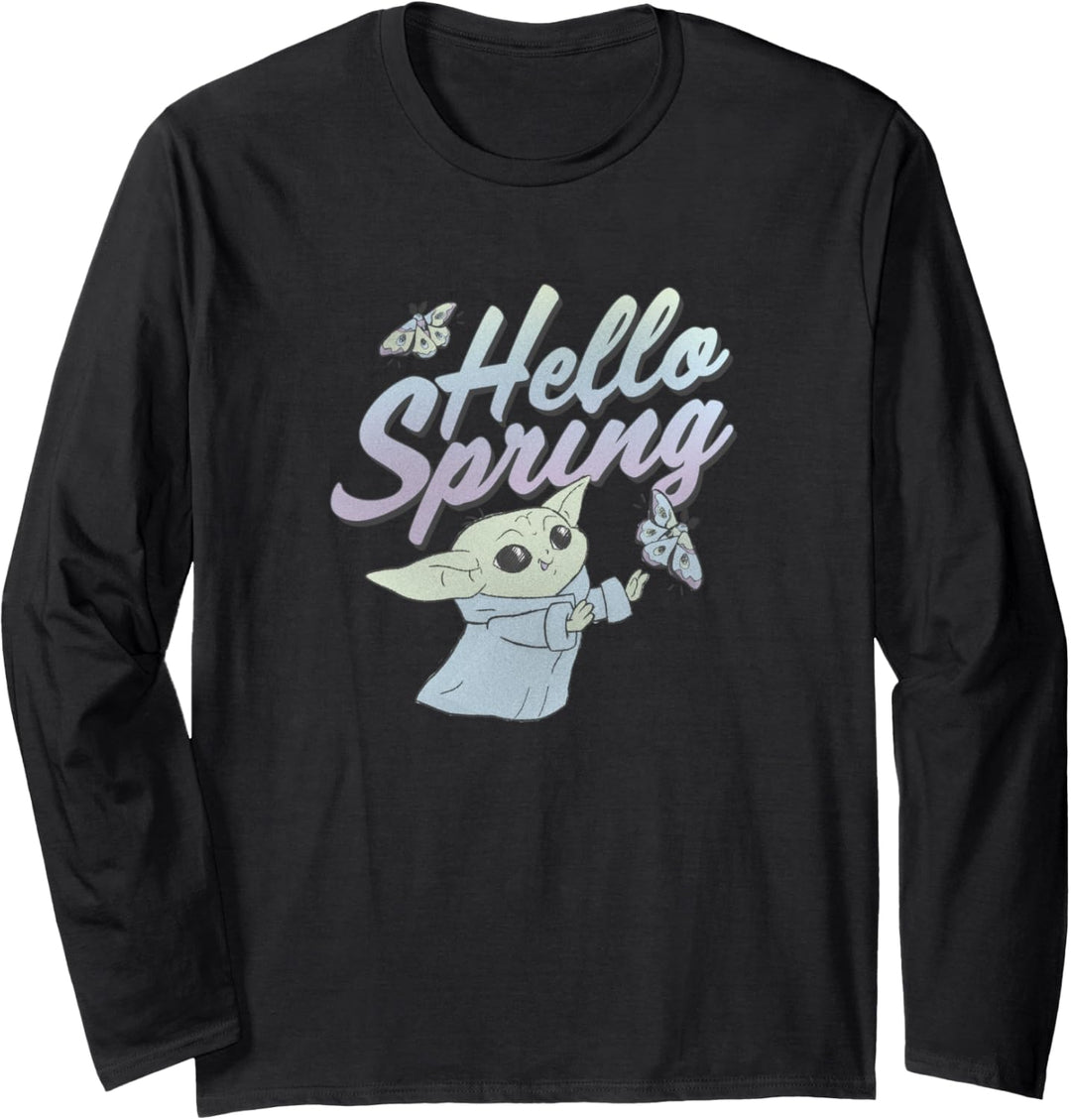 Star Wars: The Mandalorian The Child Hello Spring Butterfly Langarmshirt