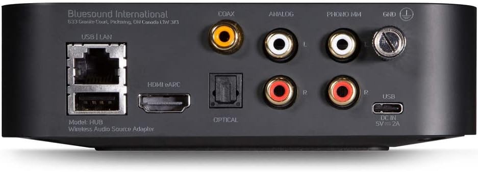 Bluesound HUB vielseitiges Netzwerk-Zubehör - Schwarz Bluesound