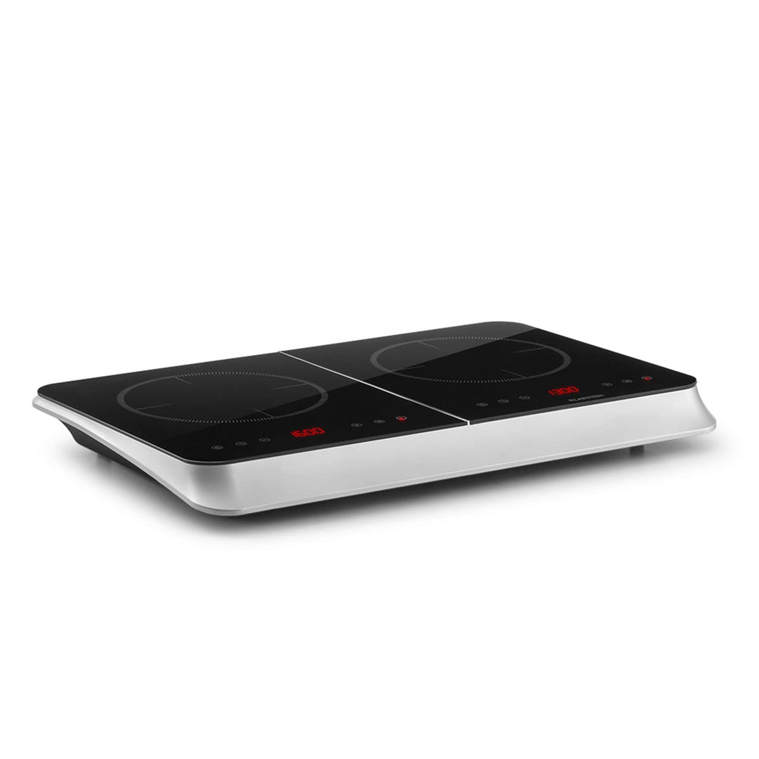 Klarstein InnoChef - Doppel-Induktionskochfeld, mobiles Kochfeld, 3400 W, Touch Control, Topfsensor,