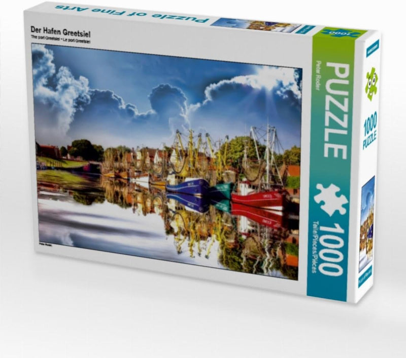 CALVENDO Puzzle Der Hafen Greetsiel 1000 Teile Lege-Grösse 64 x 48 cm Foto-Puzzle Bild von Peter Rod