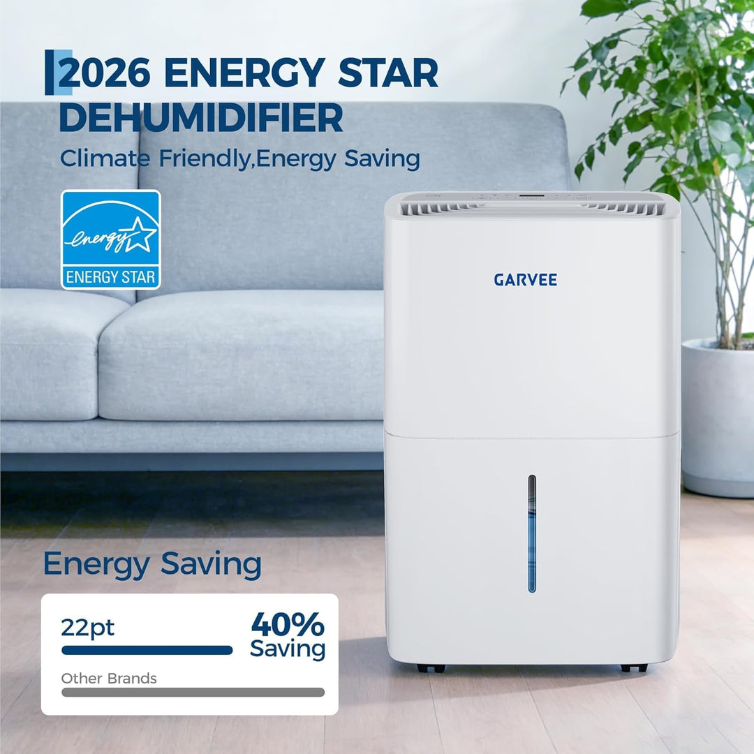 20L Luftentfeuchter Elektrisch für bis zu 280 m² Räume | Leiser Luftentfeuchter | Mit Dauerentwässer