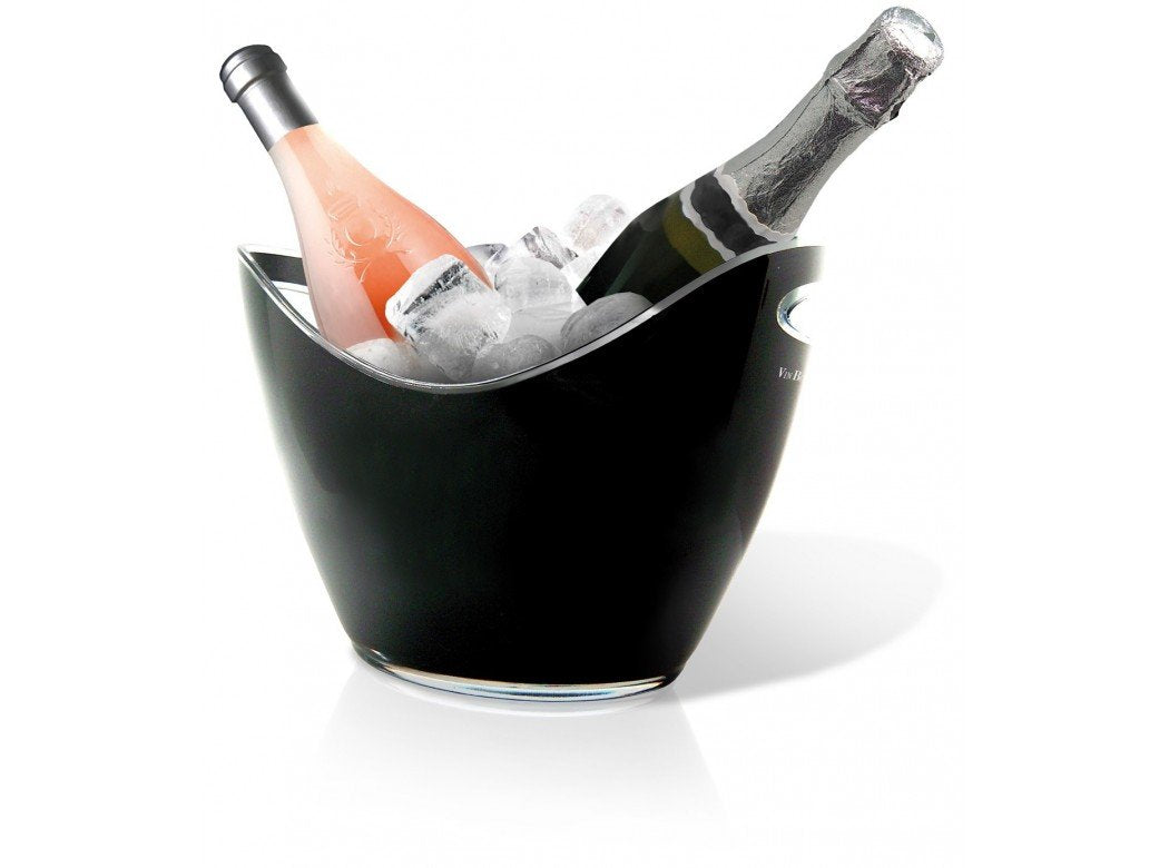 Vin Bouquet FIE 006 - Eiskübel für 2 Flaschen, schwarz 2 Flaschen Schwarz, 2 Flaschen Schwarz