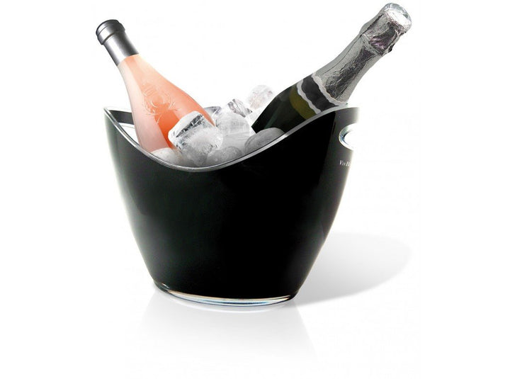 Vin Bouquet FIE 006 - Eiskübel für 2 Flaschen, schwarz 2 Flaschen Schwarz, 2 Flaschen Schwarz