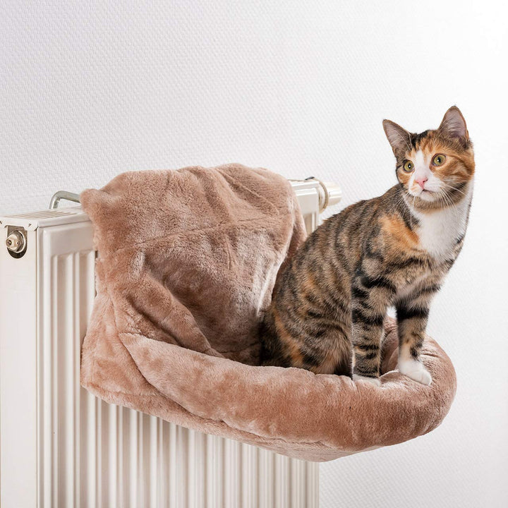 CanadianCat Company | Kuschelbett für Heizkörper | beige | 48 x 30 x 36 cm | mit verstellbaren Bügel