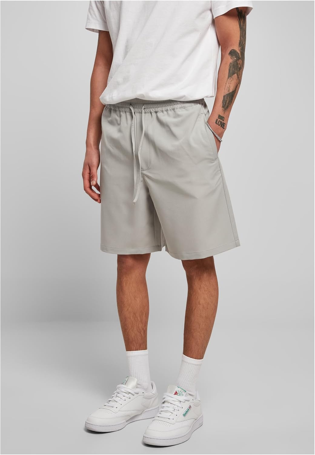 Urban Classics Herren Comfort Shorts Klassische Shorts XS Lightasphalt, XS Lightasphalt