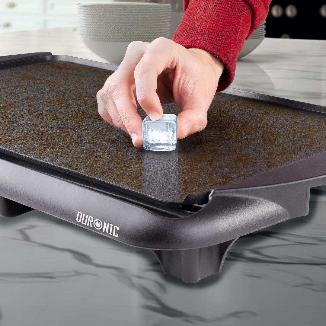 Duronic GP20 Elektrischer Tischgrill | 52 x 27 cm flache Grillplatte | Plancha Grill | Teppan-Yaki a