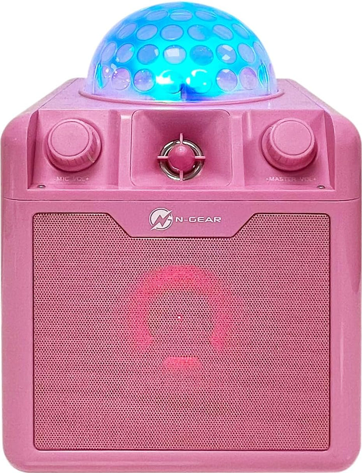 N-Gear DISCO410 Karaoke & Party Bluetooth Lautsprecher mit Discokugel, Mikrofon und Power Bank Funkt