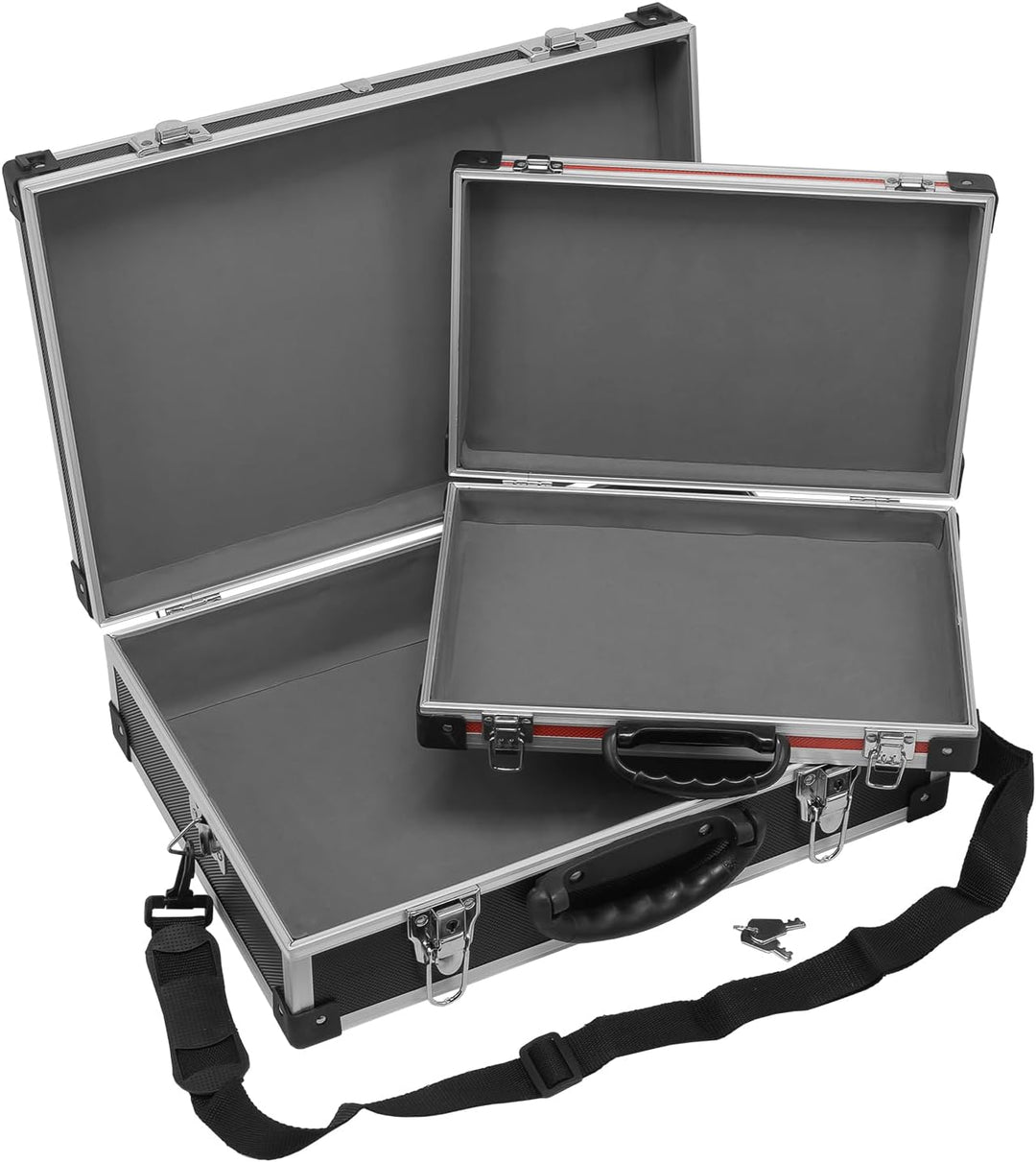 anndora® Werkzeugkoffer leer 2 Koffer - nestbar Set gross klein, Set gross klein