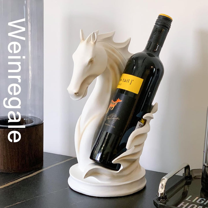 Weinflaschenhalter Weinregale Tischplatte Pferdestatue als Zuhause Küche Weinkeller Dekorative Aufbe