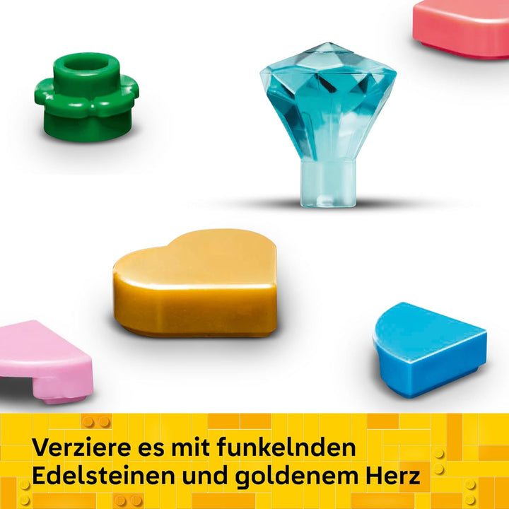 LEGO Verziertes Osterei - Mit bunten Elementen, goldenem Herz & Edelstein - Kreative Kinderzimmer De