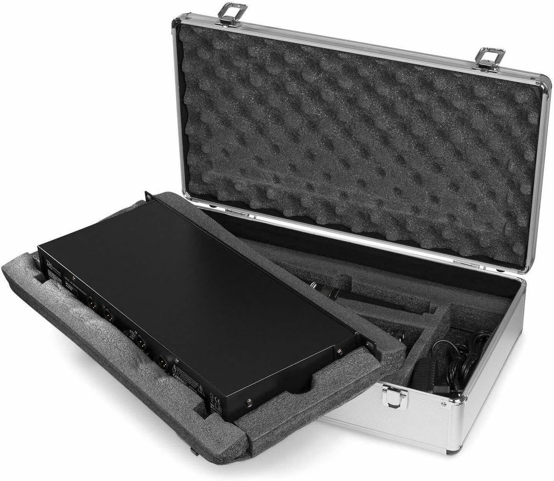 Power Dynamics PD504H - 4 drahtlose Mikrofone und UHF-Verstärker, 4 Kanal Mikrofonset, drahtlos Mikr