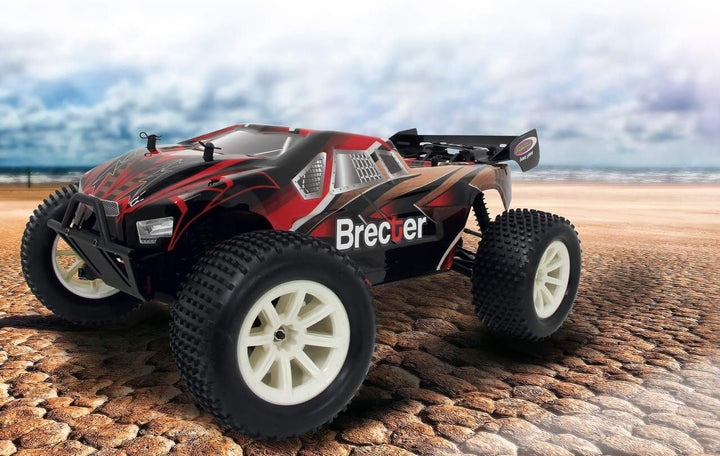 JAMARA 059739 Brecter Truggy 1:10 4WD Lipo 2,4GHz LED-spritzwassergeschützt, Differential/Welle/Achs