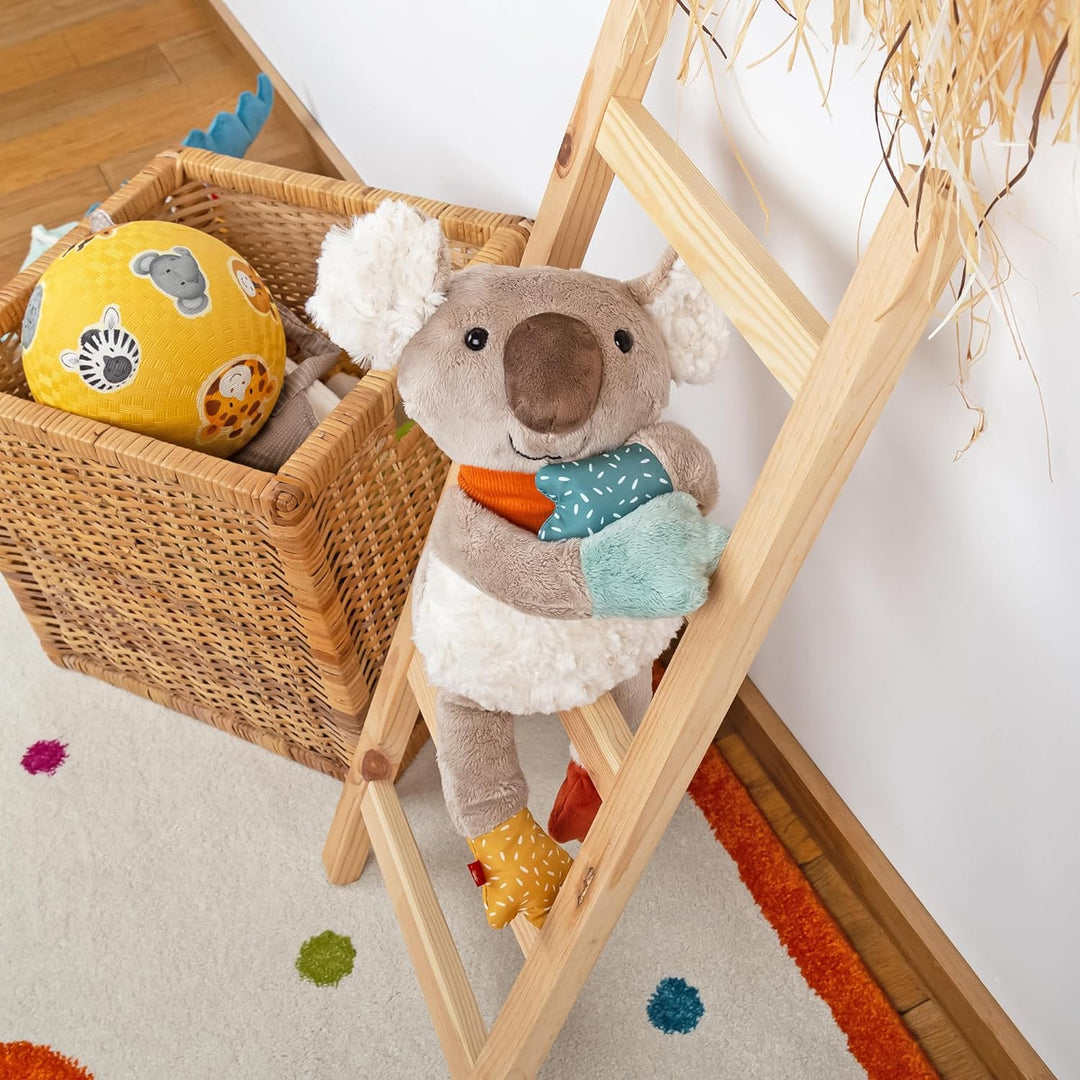 sigikid 43219 Kuscheltier Koala Patchwork Sweety, Yellow für Mädchen und Jungen von 0 bis 8 Jahren M