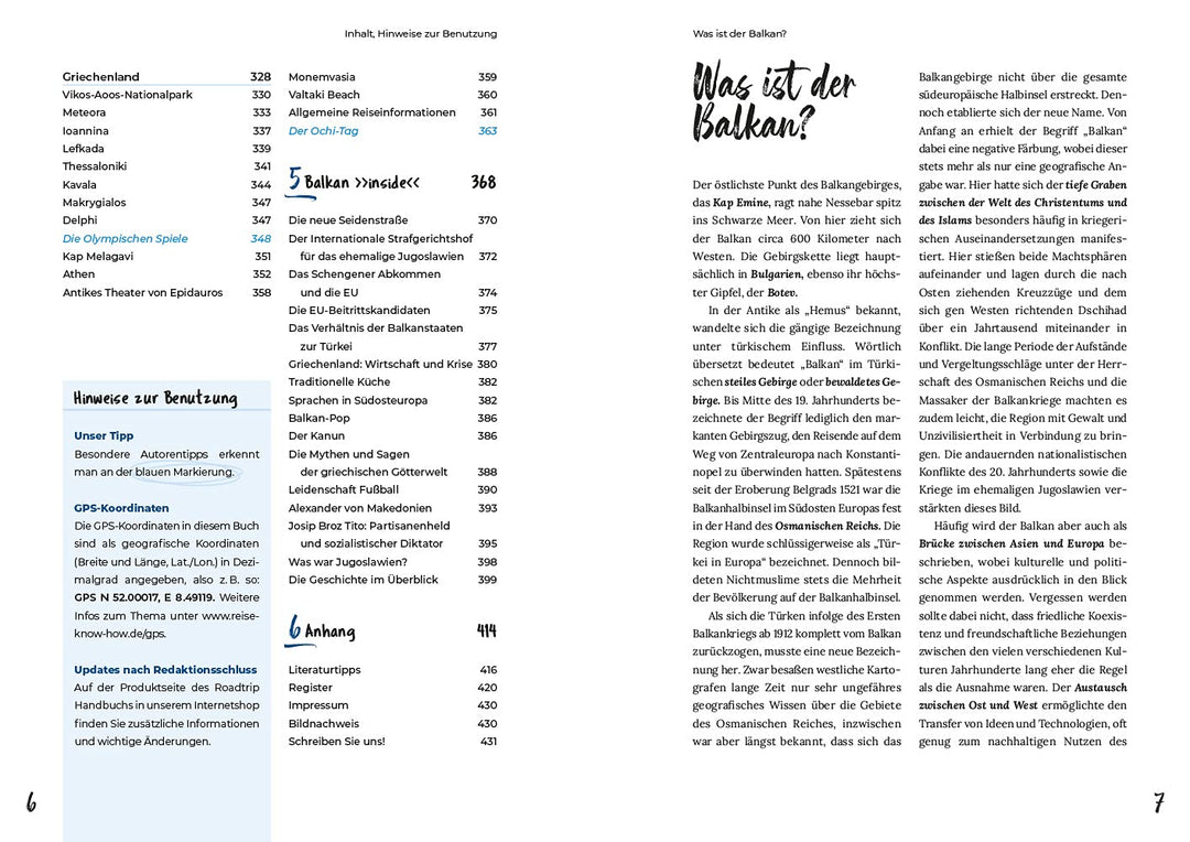 Reise Know-How Roadtrip Handbuch Balkan-Halbinsel : Routen, Stellplätze und Infos für die grosse Tou