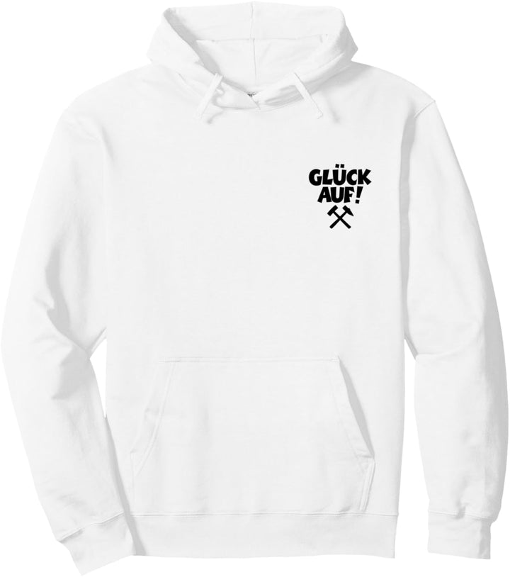 Glück Auf (Schwarz Links) Schlägel und Eisen Pullover Hoodie