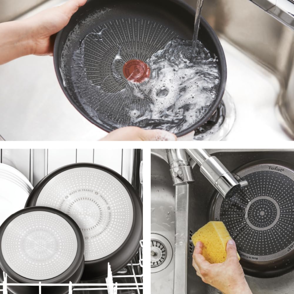 Tefal Ingenio L7669902 Kochgeschirr, 14-teilig, Induktion, Antihaftbeschichtung, stapelbar, spülmasc