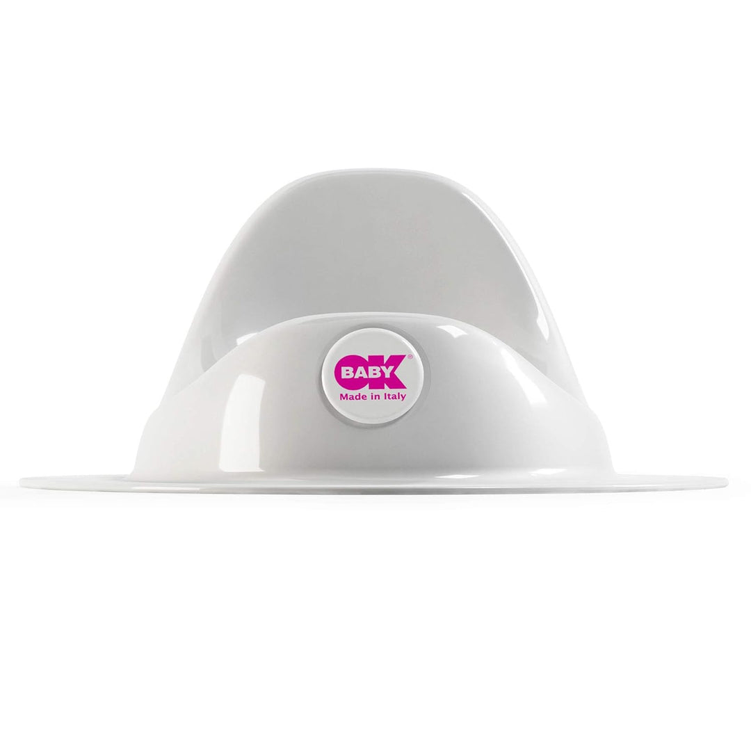 OKBABY Ergo - Toilettentrainersitz, bequemer und ergonomischer Sitz - für Kleinkinder - Weiss, Weiss