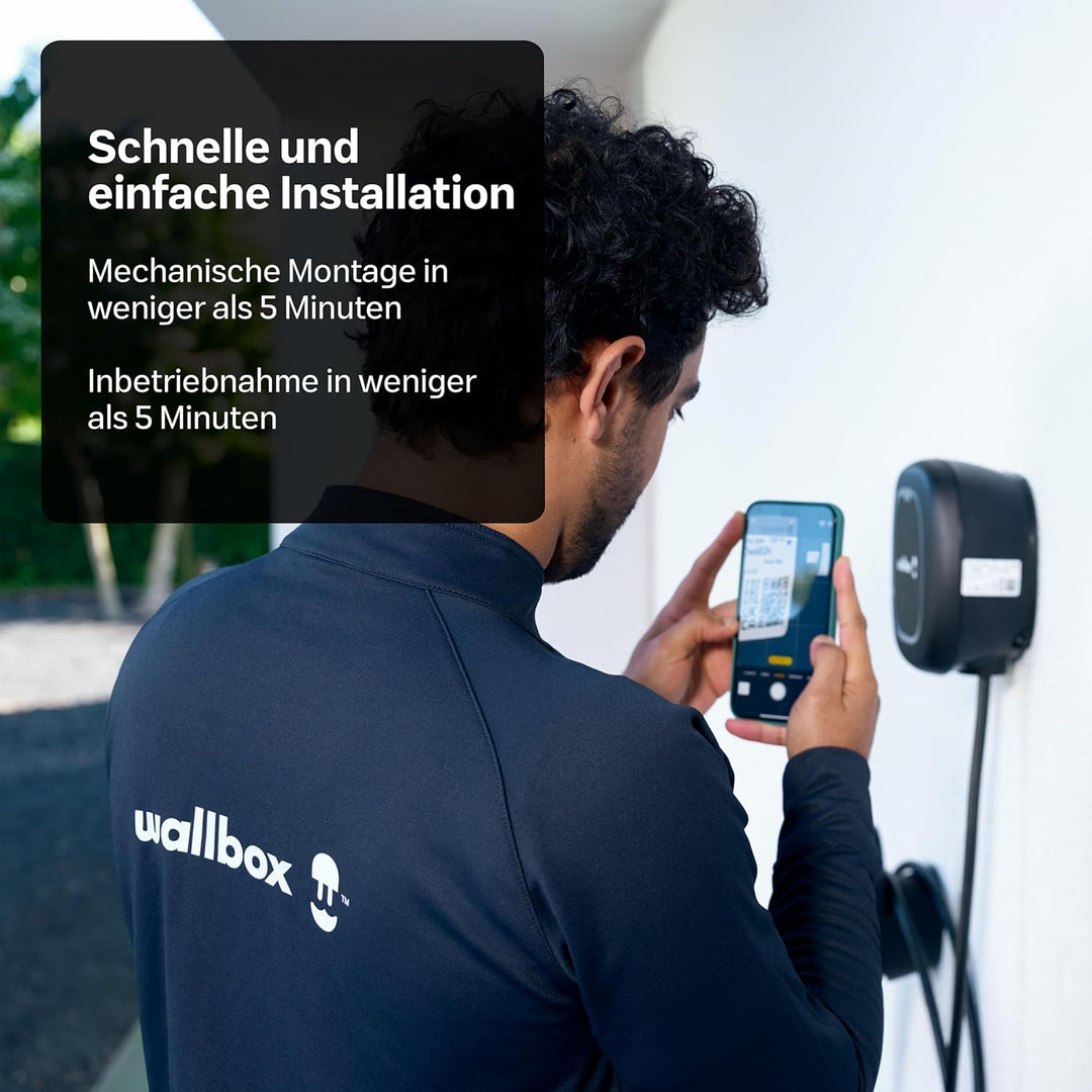 Wallbox Pulsar Max, Ladegerät für Elektrofahrzeuge (22 kW, Type 2, Wi-Fi, Bluetooth, OCPP, Innen/Aus